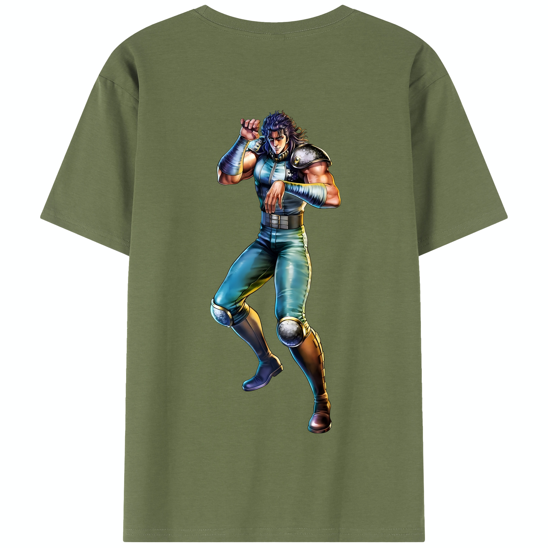（画像用） 北斗の拳 Fist of the North Star 綿100％半袖Tシャツ（背面プリント）